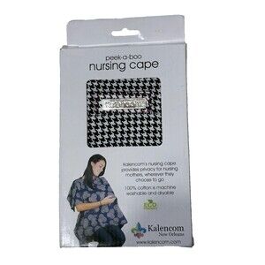 Kalencom Peek-A-Boo Nursing Cape Matching Storage Pouch Eco Friendly AZO Free